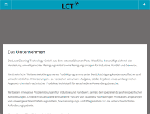 Tablet Screenshot of laue-cleaning-technology.de